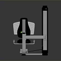 Home Fitness Equipment Leg Press Machine with Black White Ergonomic Design for Home Gym