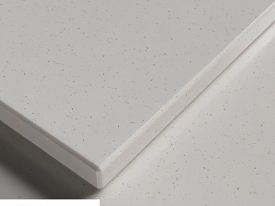White Speckled Panel With Smooth Surface And Right Angled Edge Design 3d model