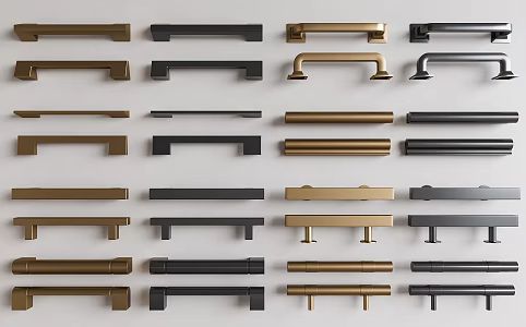 Cabinet door handle cabinet door handle metal handle 3d model