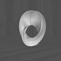 Modern Urban Sculpture 3d model