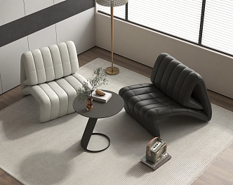 Modern Casual Sofa Combination Single Sofa 3d model