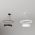 Modern minimalist chandelier 3d model