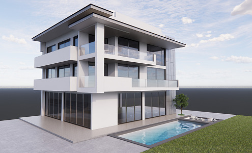 Modern Villa 3d model