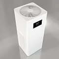 Modern White Standing Air Conditioner Fan With Digital Temperature
