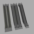 Escalator Elevator 3d model