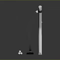 Y Shaped Slingshot With White Body Black Elastic Bands Base And Marbles