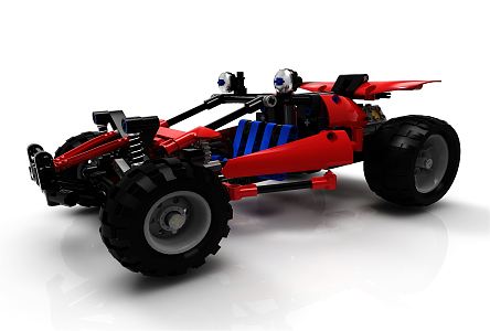 Modern toy car 3d model