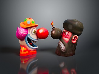 Toys Clown Toys 3d model