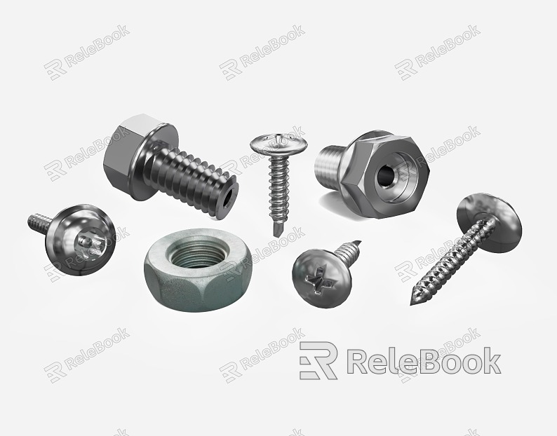 modern screw screw nut model