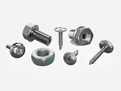 modern screw nut model