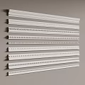 French line plaster line 3d model