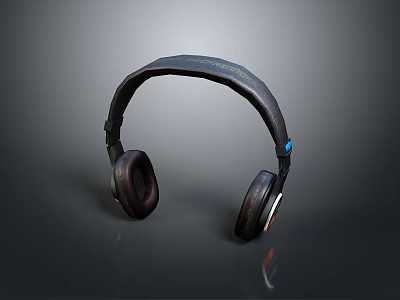 Ergonomic Over Ear Headphones With Comfortable Padding And Wireless Audio Connectivity 3d model