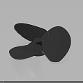 Black Three Bladed Small Household Item With Modern Design For Home Use