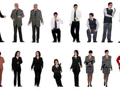 Modern Multiplayer Characters 3d model