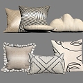 Modern pillow pillow pillow 3d model