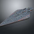 Futuristic Cosmic Spacecraft With Detailed Hull Design And Advanced Systems
