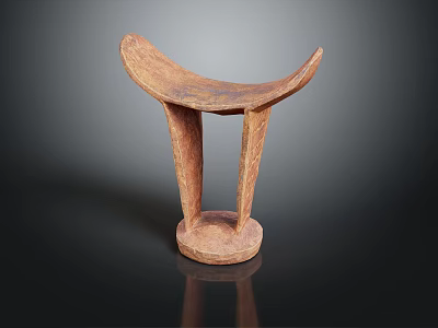 Brown Curved Decorative Throw Pillow With Dark Background Display Design 3d model Brown Curved Decorative Throw Pillow With Dark Background Display Design 3d model