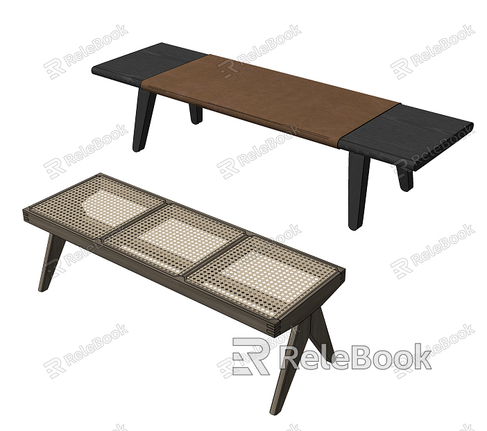 New Chinese Style Cassina Bed End Stool model