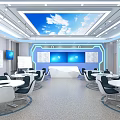 Modern Classroom Recording and Broadcasting Classroom 3d model