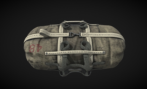 Airdrop Bag Airdrop Box US Airdrop Container Backpack Satchel Luggage Bag 3d model