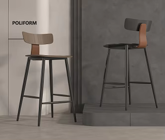 Modern Bar Chair Bar Stool 3d model