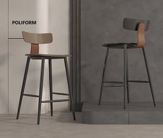 Modern Bar Chair Bar Stool 3d model