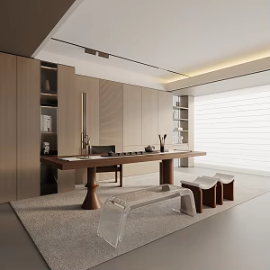 Modern Tea Room 3d model