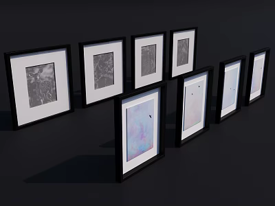 Modern Hanging Painting Wall Decoration Wall Decoration Photo Frame 3d model