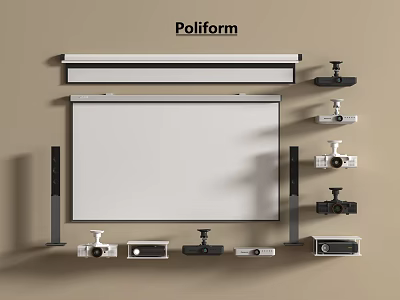Projection Curtain Projection Curtain Digital Equipment 3d model