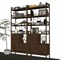 Modern style home locker 3d model