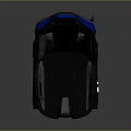 Modern Sporty Airplane Seat With Black Blue Red Accents And Ergonomic Design Structure