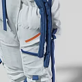A Man Wearing Astronaut Spacesuit Front And Back View Design 3d model