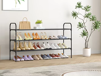Shoe rack modern living room 3d model