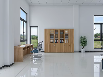 Modern Monitoring Room Interior With Control Console Multiple Screens And Office Furniture 3d model