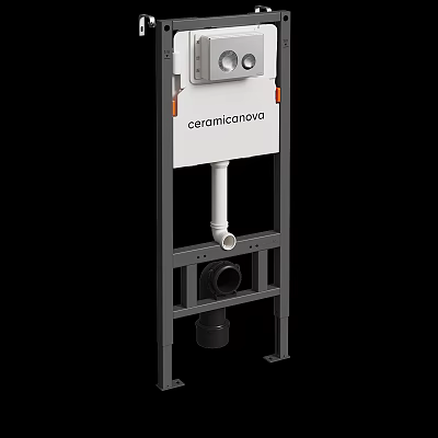 Corominova Plumbing Device With Metal Frame White Pipe And Control Panel 3d model
