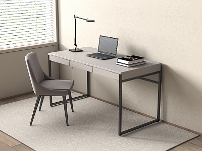 Modern Desk and Chair Combination Jewelry Ornaments Table 3d model