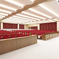 Modern Lecture Hall 3d model