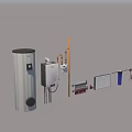 Home Living Supplies Including Water Heater Control Panel Radiator And Pipes