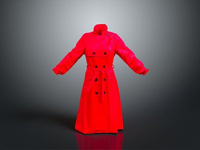 Long Clothes Long Shirt Fashion Long Shirt Coat Trenchcoat Fashion Coat Clothing Fashion 3d model