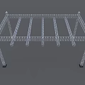 Public Facility Open Metal Frame Structure For Outdoor Support And Shelter