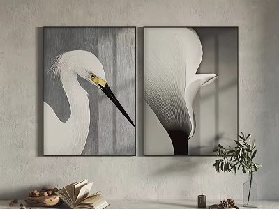 Modern Animal Painting Hanging Painting Decorative Painting 3d model