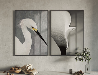 Modern Animal Painting Hanging Painting Decorative Painting 3d model