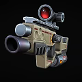 Science Fiction Gun Cyberpunk Gun Laser Gun High-tech Gun Future Gun Game Gun Low Face Number Low Model Simple Model Times Film and Television Level Realism 3d model