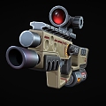 Science Fiction Gun Cyberpunk Gun Gun Laser Gun High-tech Gun Future Gun Game Gun Low Face Number Low Model Simple Model Times Film and Television Level Realism 3d model