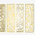 Decorative Wooden Room Dividers With Various Intricate Floral Geometric Patterns