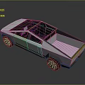 White Car With Black Roof Modern Sleek Design And Unique Rear Shape