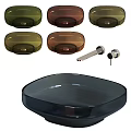 Colorful Modern Washbasin Collection With Multiple Colored Bowls And Faucet Parts
