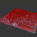 Detailed Scenic 3D Terrain Landscape With Blue Ocean And Mountainous Islands