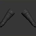Character Creature Pair Of Gray Wrinkled Long Tube Limbs 3D Render
