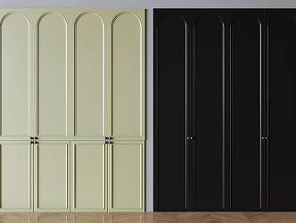 French Wardrobe Door Panel Solid Wood Wardrobe Door Panel 3d model